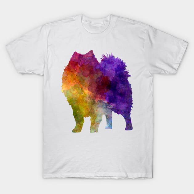 Japanese Spitz in watercolor T-Shirt by PaulrommerArt